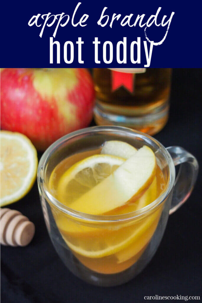 This apple brandy hot toddy is a lovely twist on the classic, with all the comfort factor you'd expect along with some great autumnal flavors. It's smooth, warming and perfect for a chilly day.