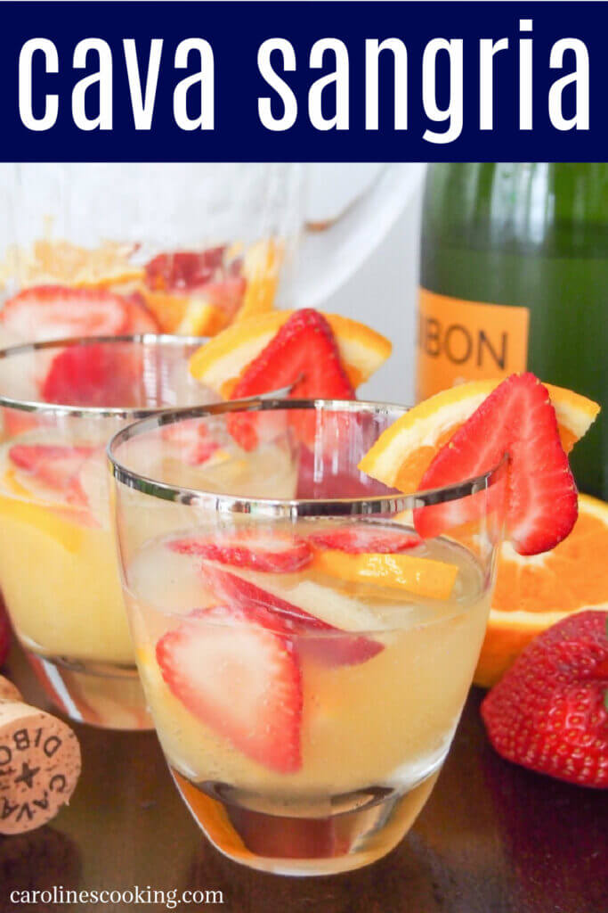 Sangria is a summer classic, but cava sangria is that bit more special. Light, refreshing and a wonderful mix of fruit and cava's bubbles. Quick to make, it's an easy cocktail perfect for any occasion from summer BBQs to holiday parties. #cava #sangria #cocktail