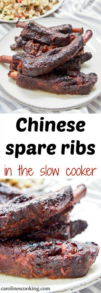 Chinese spare ribs in the slow cooker