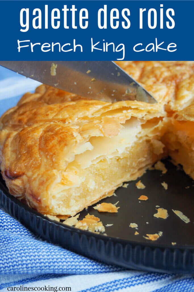 Galette des rois is the traditional French Epiphany cake (king cake) but this tasty and easy combination of puff pastry & almond cream filling is perfect any time.