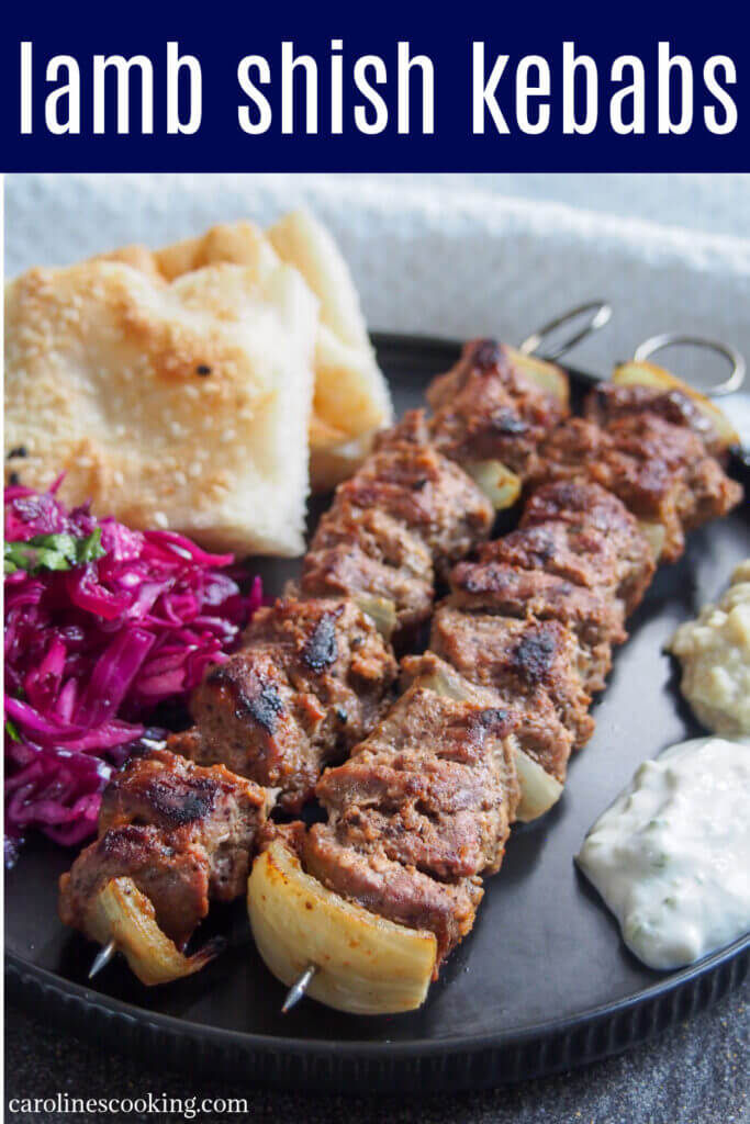 This lamb shish kebab is easy to prepare, deliciously tender from the yogurt marinade with a tasty, light spicing. You can pair these skewers with a range of sides for a flavorful summer meal. 