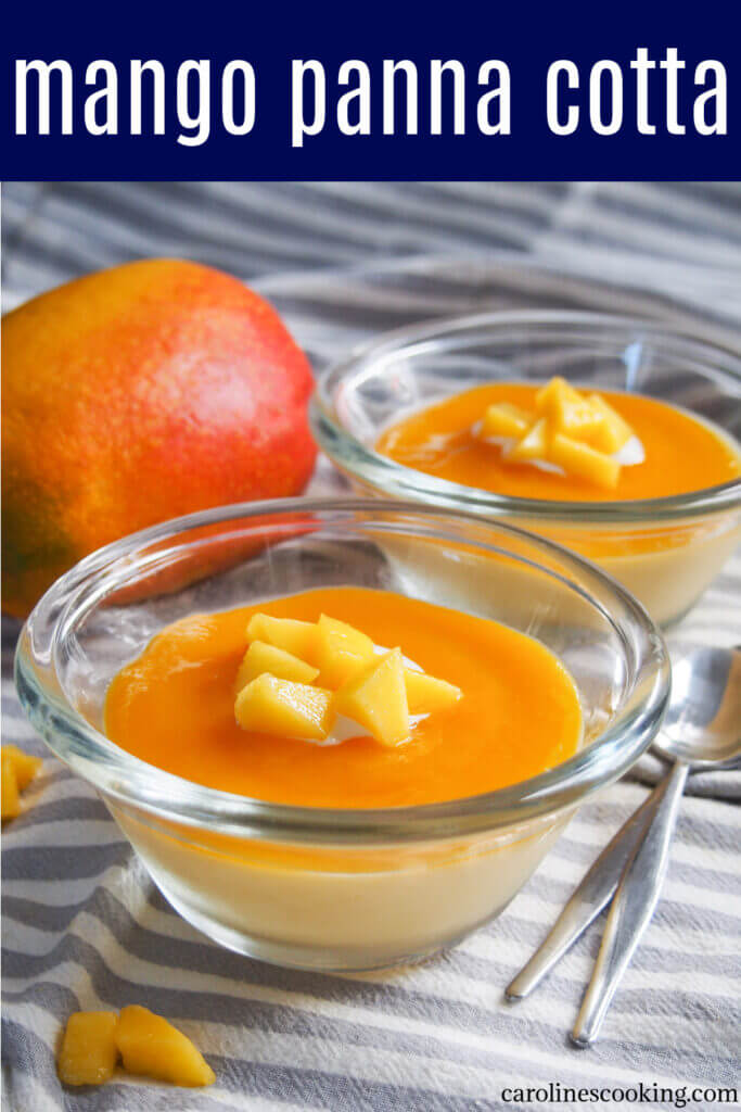 mango panna cotta