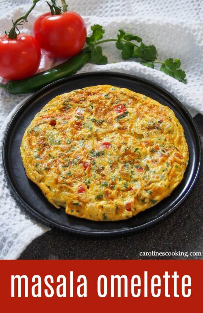 Masala omelette is a popular Indian breakfast packed with flavor. It's quick and easy to make, with a simple combination of vegetables and a bit of spice. Enjoy it as it is or wrapped in a roti. #eggs #omelette #indianfood