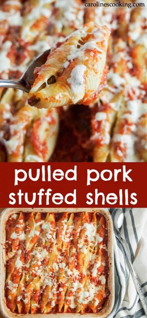 pulled pork stuffed shells