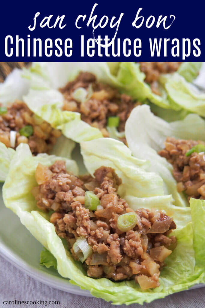 san choy bow Chinese lettuce wraps