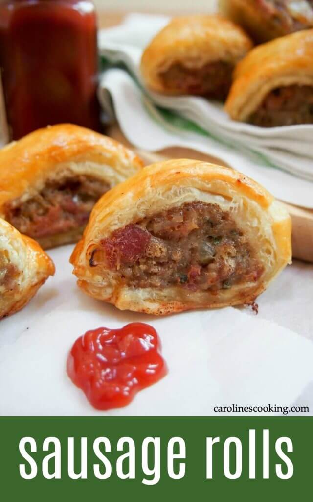 Sausage rolls are a British classic, whether late night snack or party appetizer. Comforting and even better when you make them yourself! (includes how-to video)