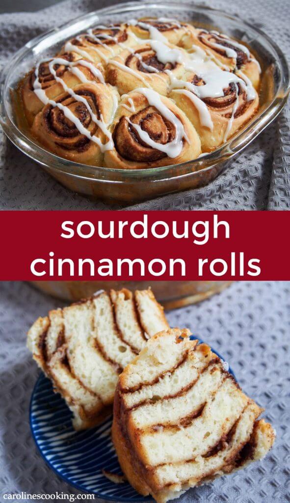 Give your starter a different use in these fluffy sourdough cinnamon rolls. They are packed with delicious flavor and have a wonderful texture. Plus you can prepare the night before or all on the same day as suits. #sourdough #cinnamonroll #brunch