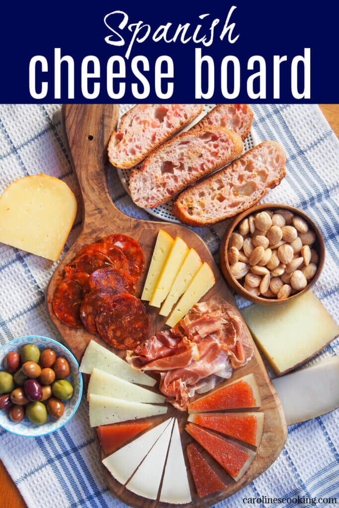 A Spanish cheese board, with or without cured meats as well, is a great way to start a meal or for a light lunch. Get tips on what to include for your authentic taste of Spain (including all about Spanish cheeses!)