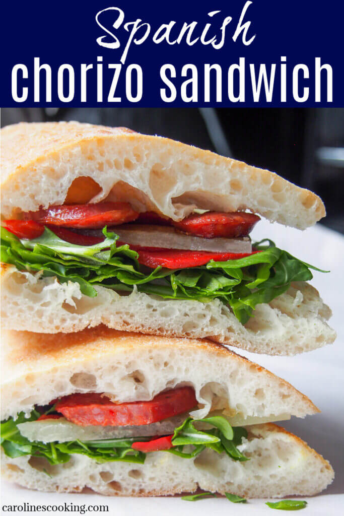 Spanish chorizo sandwich