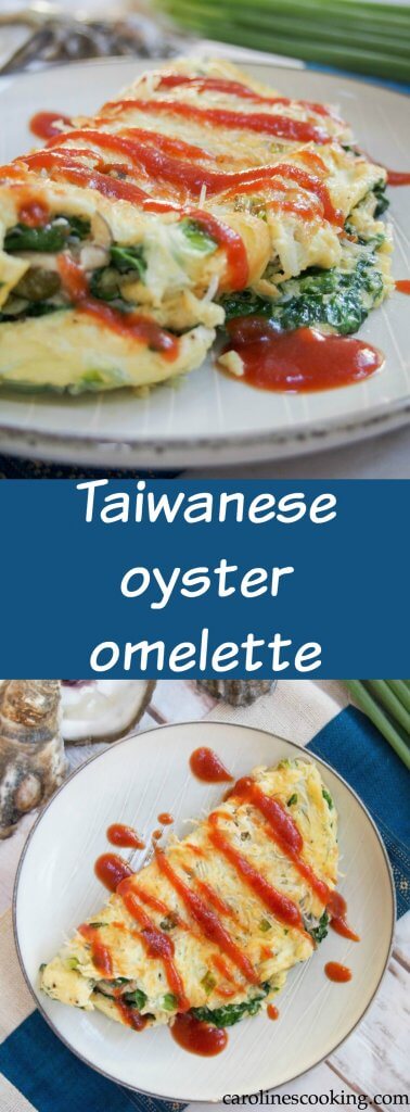 Taiwanese oyster omelette