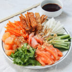 plate of yee sang prosperity toss salad.